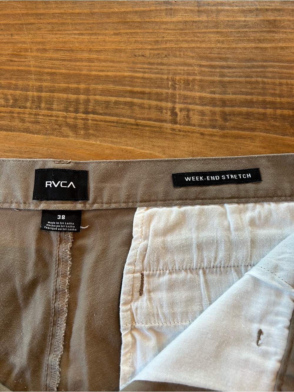 RVCA Men's Olive, Black, Tan & Gray Flat-Front Shorts Set - Picture 6 of 12